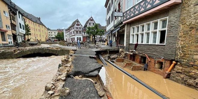 دام برس : دام برس | 81 قتيلاً و1300 مفقود جراء الفيضانات غرب ألمانيا وإجلاء آلاف الأشخاص في هولندا